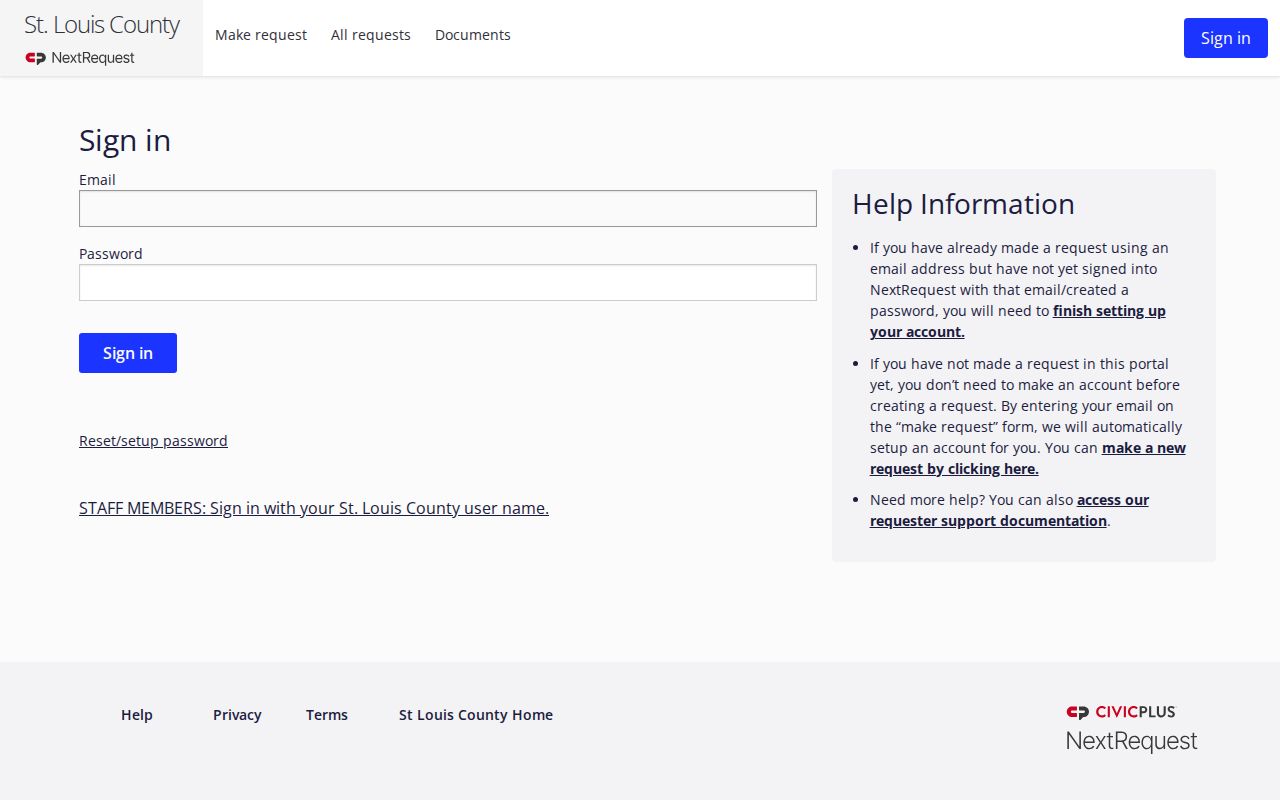 Kirkwood residents directory St. Louis County records request portal