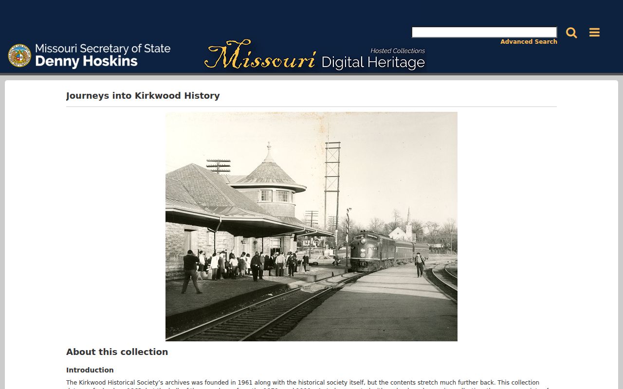 Kirkwood previous residents historical context in the Journeys into Kirkwood History collection